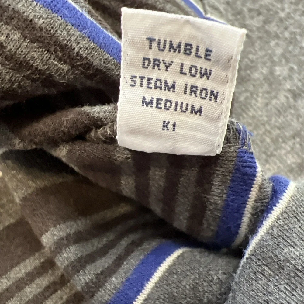 Polo Ralph Lauren Polo Shirt Men's XL Gray Striped Short‎ Sleeve Collared Casual